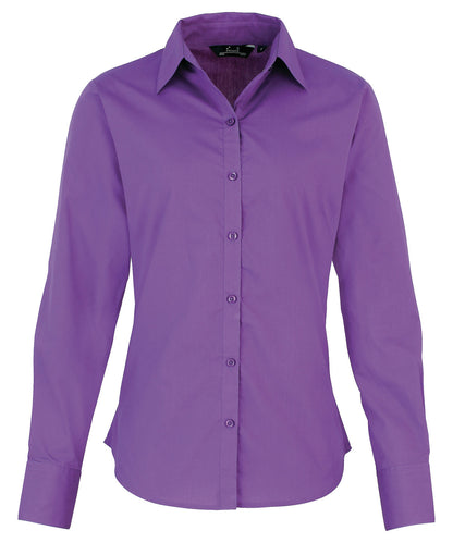 Women's Custom Printed or Embroidered Long Sleeve Workwear Blouse