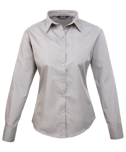 Women's Custom Printed or Embroidered Long Sleeve Workwear Blouse