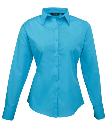 Women's Custom Printed or Embroidered Long Sleeve Workwear Blouse