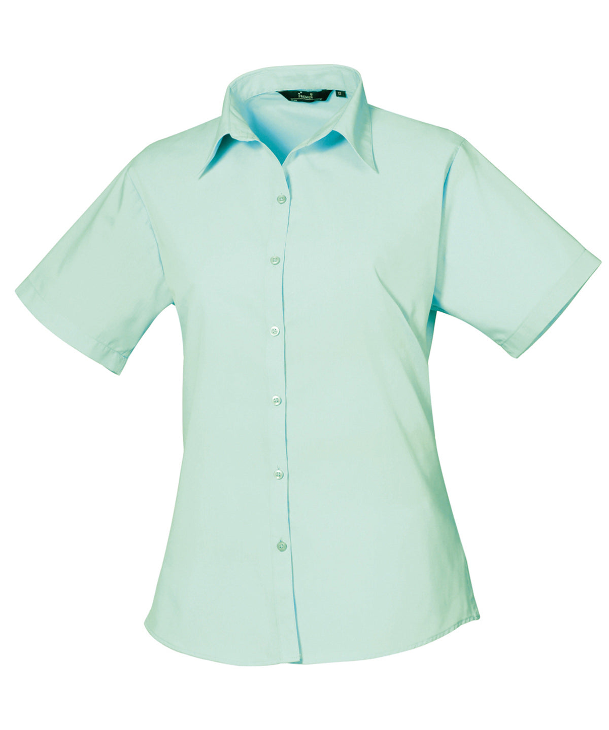 Women's Custom Printed or Embroidered Short Sleeve Workwear Blouse