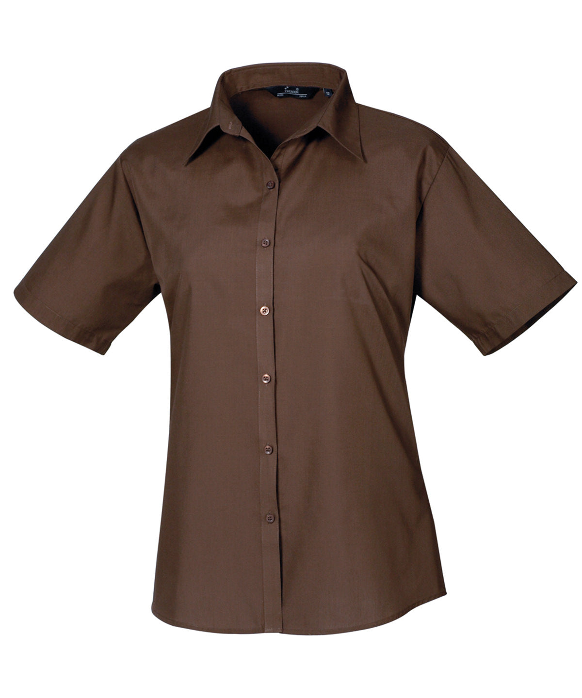 Women's Custom Printed or Embroidered Short Sleeve Workwear Blouse