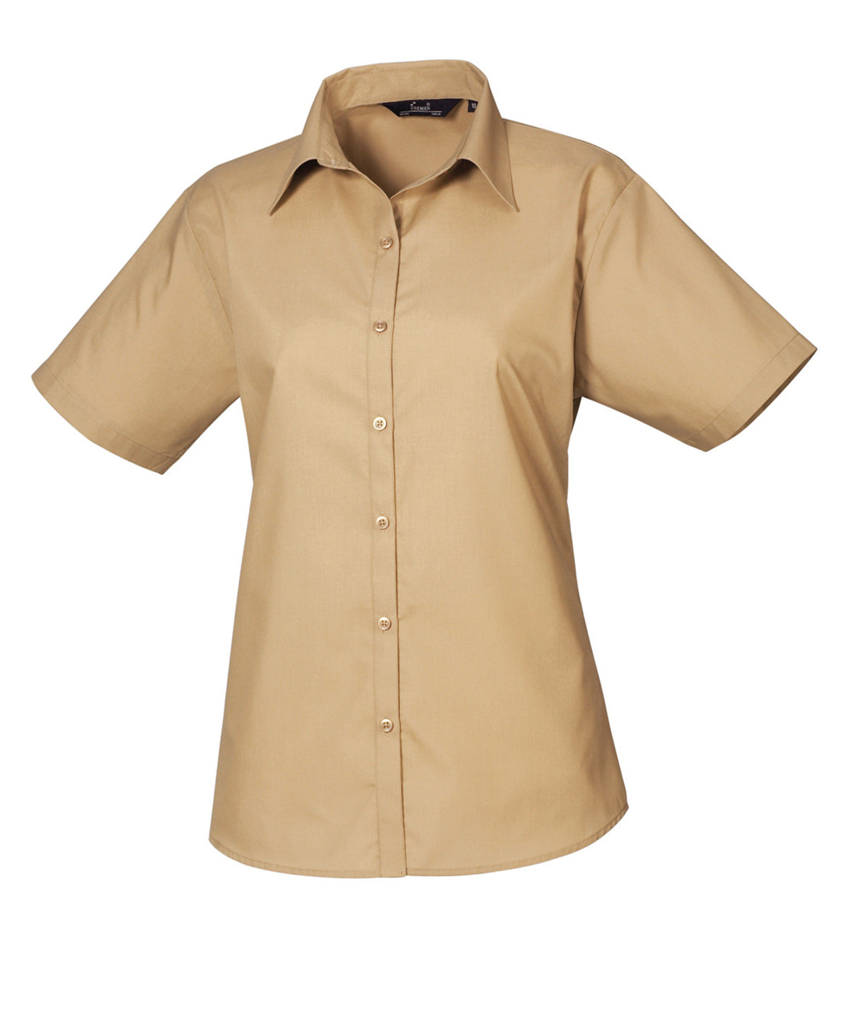 Women's Custom Printed or Embroidered Short Sleeve Workwear Blouse