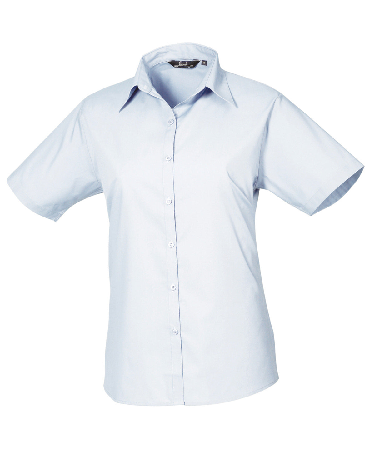 Women's Custom Printed or Embroidered Short Sleeve Workwear Blouse