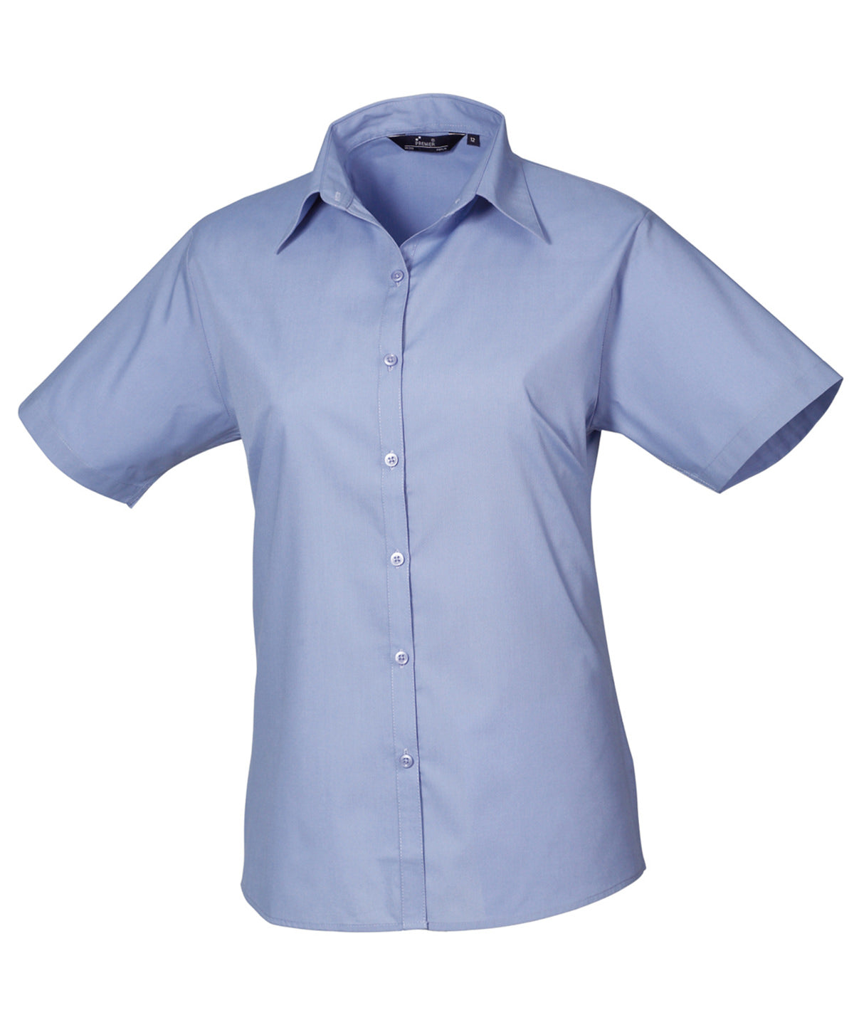 Women's Custom Printed or Embroidered Short Sleeve Workwear Blouse