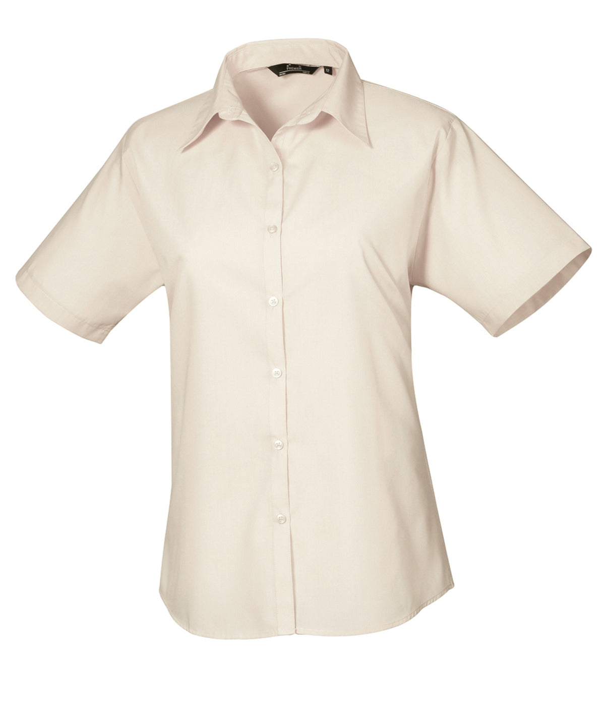Women's Custom Printed or Embroidered Short Sleeve Workwear Blouse