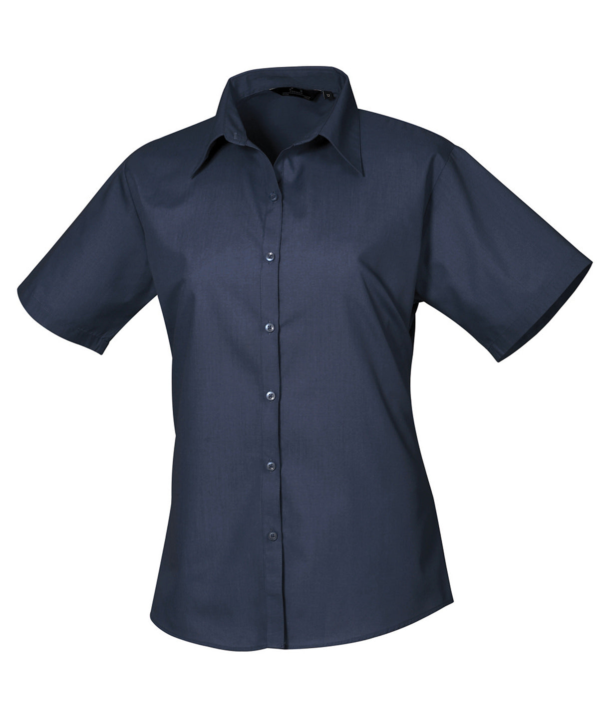 Women's Custom Printed or Embroidered Short Sleeve Workwear Blouse