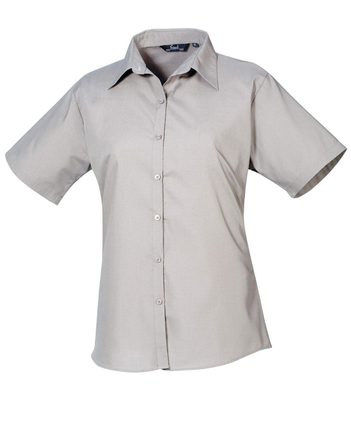 Women's Custom Printed or Embroidered Short Sleeve Workwear Blouse
