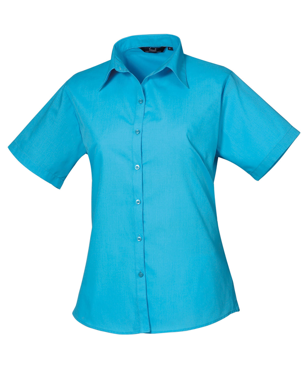 Women's Custom Printed or Embroidered Short Sleeve Workwear Blouse