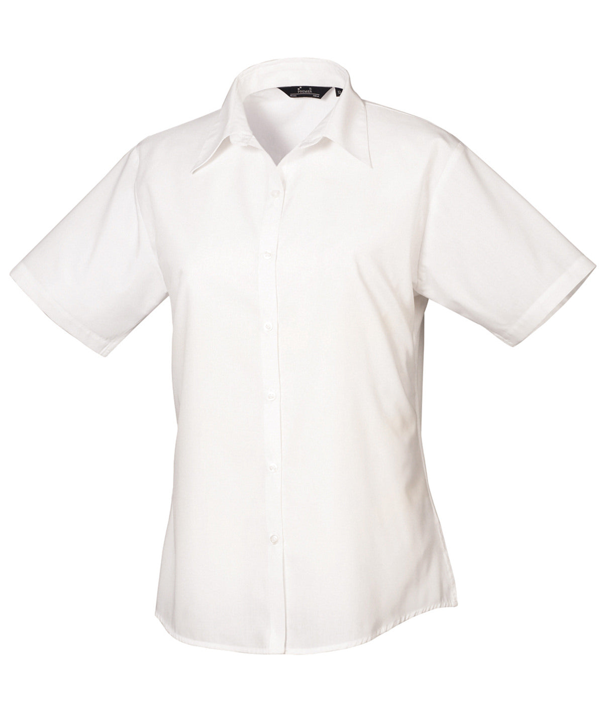 Women's Custom Printed or Embroidered Short Sleeve Workwear Blouse