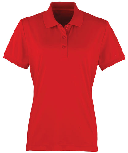 Women's Custom Printed or Embroidered Performance Polo Shirt