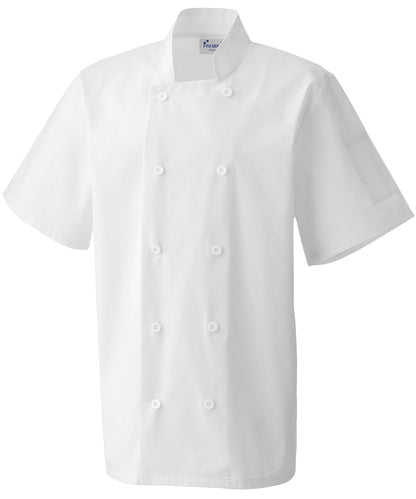 Custom Printed or Embroidered Short Sleeve Chef Chef Jacket