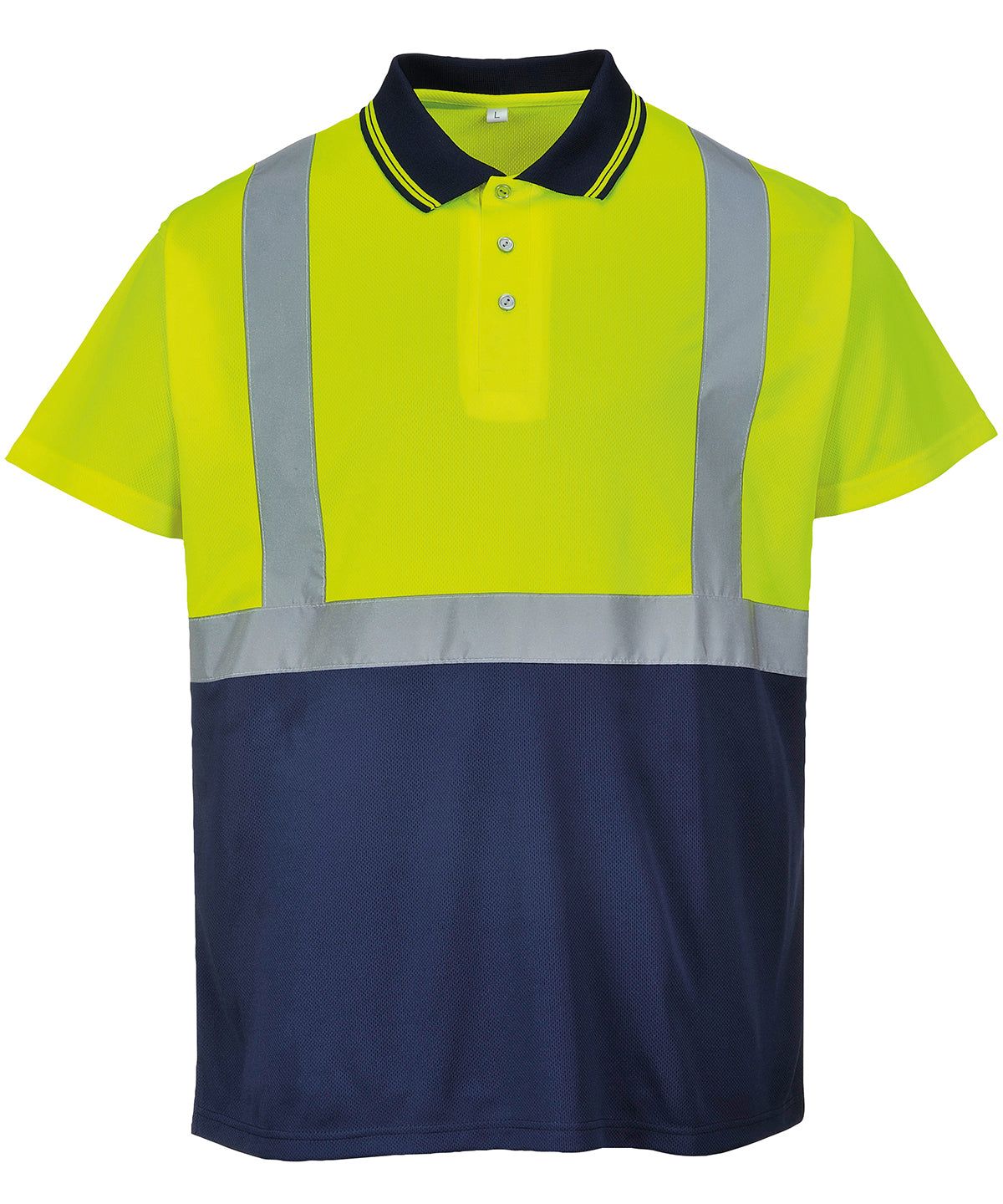 Men's Custom Printed or Embroidered Hi-Vis Contrast Polo Shirt
