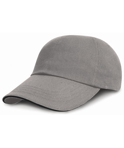 Low-Profile Heavy Brushed Cotton Cap With Sandwich Peak
