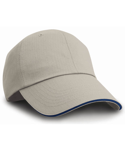 Herringbone Cap With Sandwich Peak
