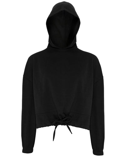 Women’s Custom Printed or Embroidered Organic Performance Cropped Hoodie