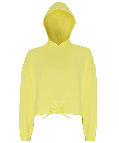 Women’s Custom Printed or Embroidered Organic Performance Cropped Hoodie