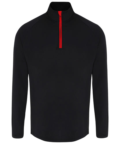 Men’s Custom Printed Performance Long Sleeve Quarter Zip Training Top