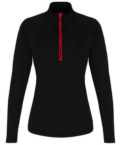 Women’s Custom Printed Performance Long Sleeve Quarter Zip Training Top