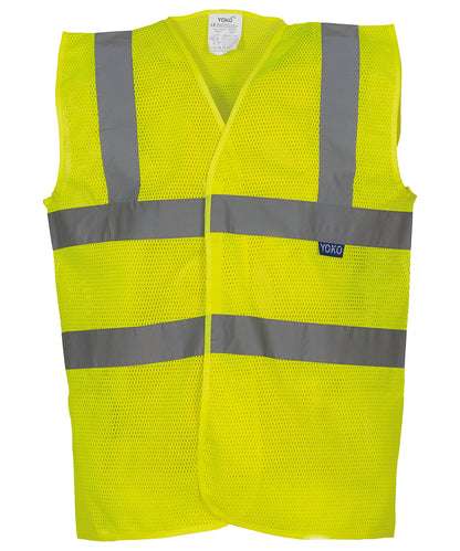 Top Cool Open Mesh 2-Band-And-Braces Waistcoat (Hvw120)
