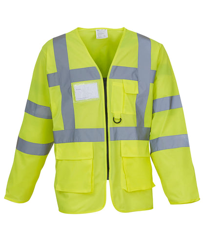 Hi-Vis Executive Long Sleeve Waistcoat (Hvj800)