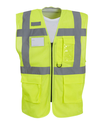 Hi-Vis Top Cool Open-Mesh Executive Waistcoat (Hvw820)