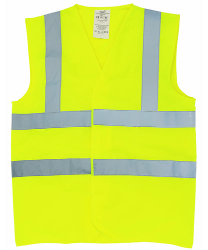 Flame-Retardant Hi-Vis Sleeveless Waistcoat (Hvw100Fr)