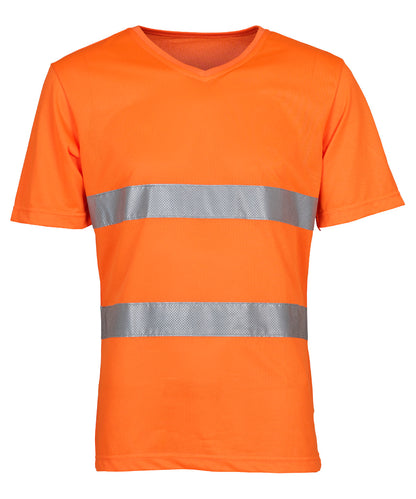 Hi-Vis Top Cool Super Light V-Neck T-Shirt (Hvj910)