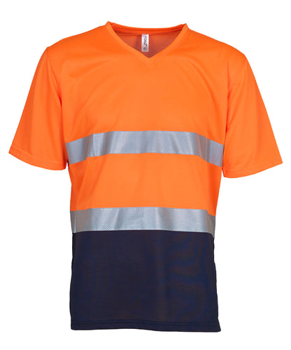 Hi-Vis Top Cool Super Light V-Neck T-Shirt (Hvj910)