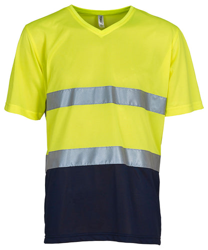 Hi-Vis Top Cool Super Light V-Neck T-Shirt (Hvj910)