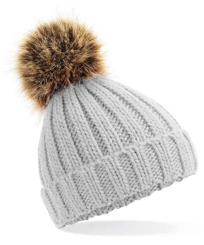 Infant/Junior Fur Pom Pom Chunky Beanie