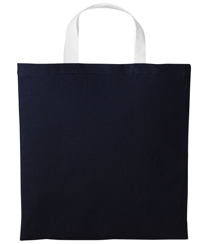 Men's Custom Printed Cotton Contrast Tote Bag