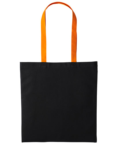 Men's Custom Printed Cotton Contrast Tote Bag