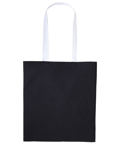 Men's Custom Printed Cotton Contrast Tote Bag