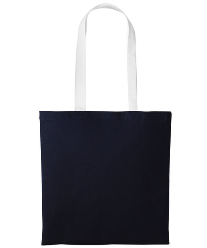 Men's Custom Printed Cotton Contrast Tote Bag