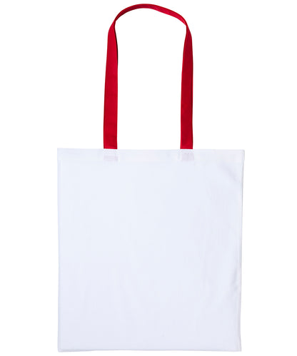 Men's Custom Printed Cotton Contrast Tote Bag