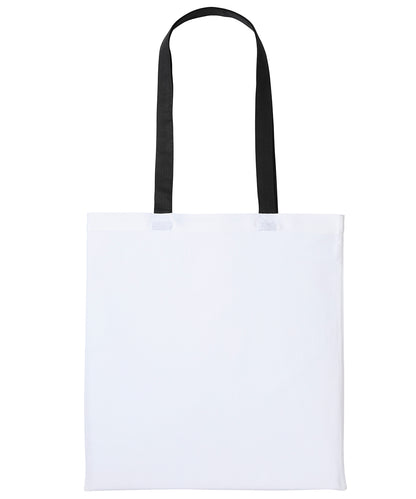 Men's Custom Printed Cotton Contrast Tote Bag
