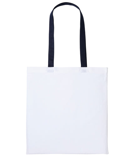 Men's Custom Printed Cotton Contrast Tote Bag