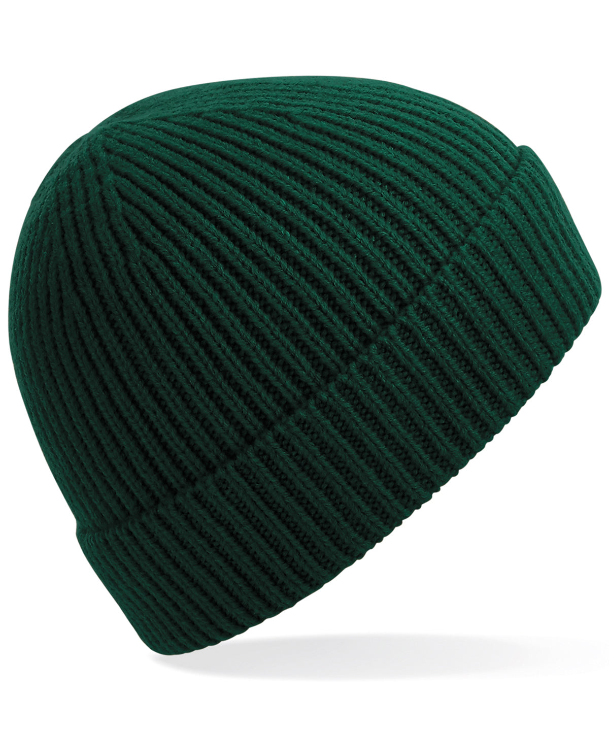Engineered Knit Ribbed Beanie