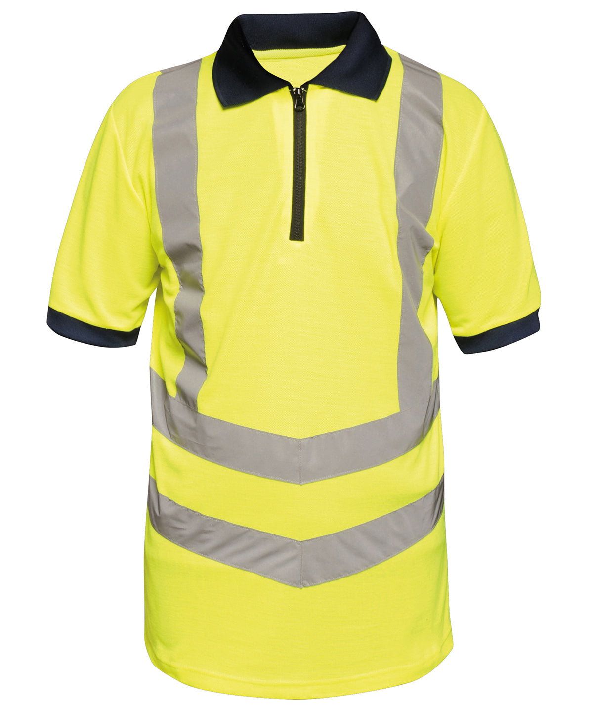 Men's Custom Printed or Embroidered Hi-Vis Reflective Polo Shirt
