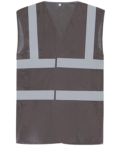 Top Cool Open Mesh 2-Band-And-Braces Waistcoat (Hvw120)