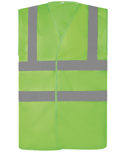 Top Cool Open Mesh 2-Band-And-Braces Waistcoat (Hvw120)