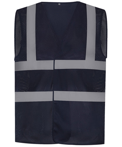 Top Cool Open Mesh 2-Band-And-Braces Waistcoat (Hvw120)