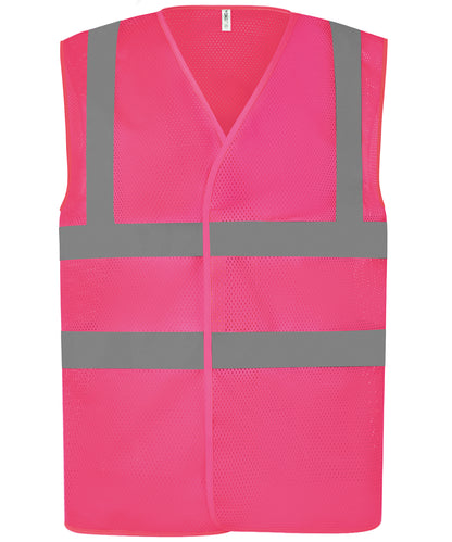 Top Cool Open Mesh 2-Band-And-Braces Waistcoat (Hvw120)