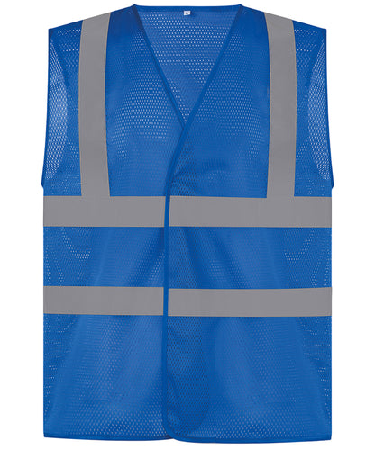 Top Cool Open Mesh 2-Band-And-Braces Waistcoat (Hvw120)