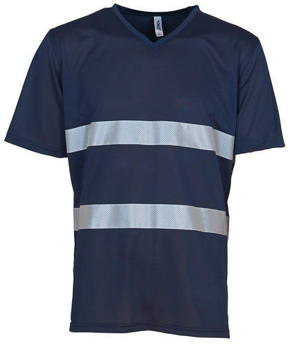 Hi-Vis Top Cool Super Light V-Neck T-Shirt (Hvj910)