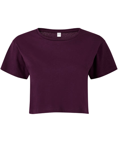 Women’s Custom Printed Organic Performance Cropped T-Shirt