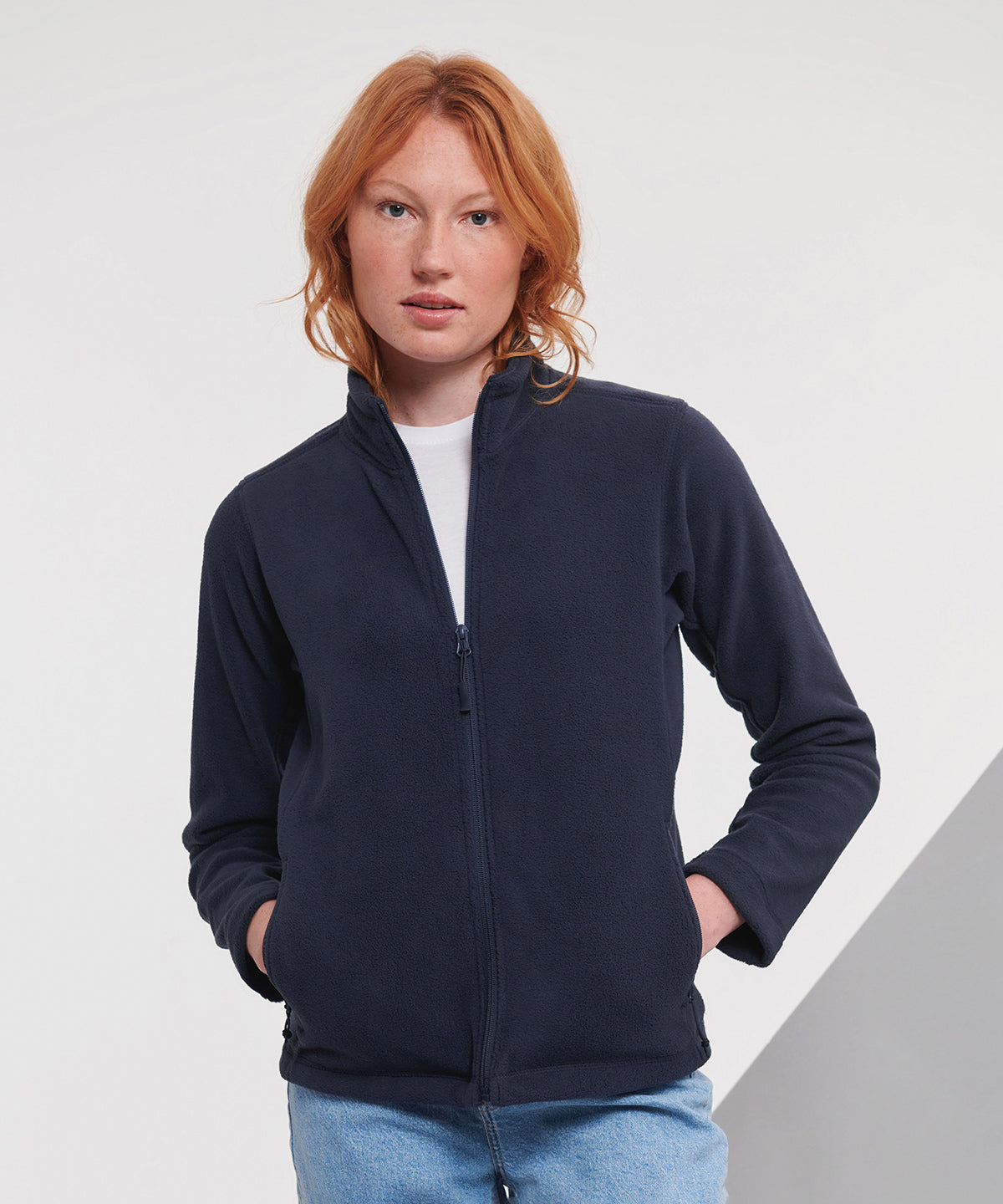 Women's Custom Printed or Embroidered Zip-Up Fleece Fleece Jacket