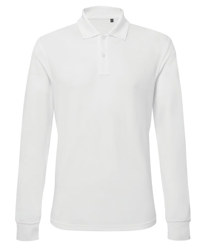 Men's Custom Printed or Embroidered Lightweight Long Sleeve Polo Shirt