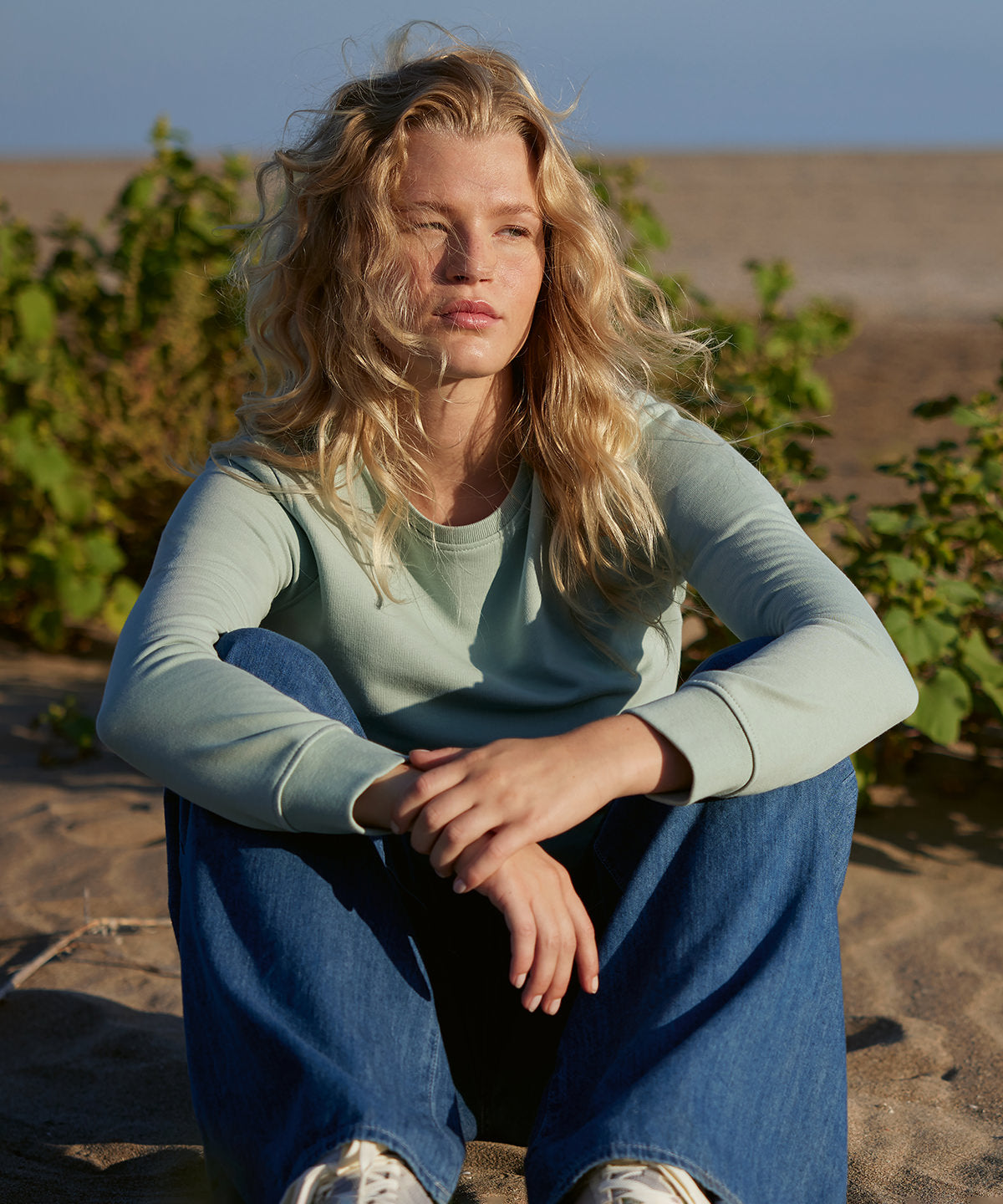 Women's Custom Printed or Embroidered Organic Sweatshirt