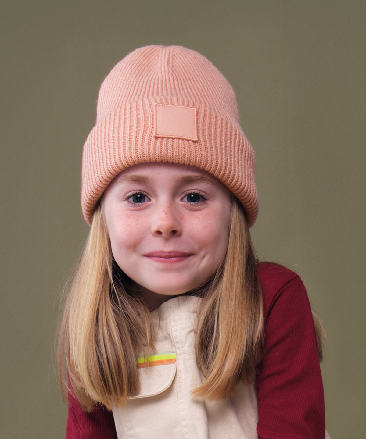 Kids Custom Embroidered Organic Recycled Beanie Hat